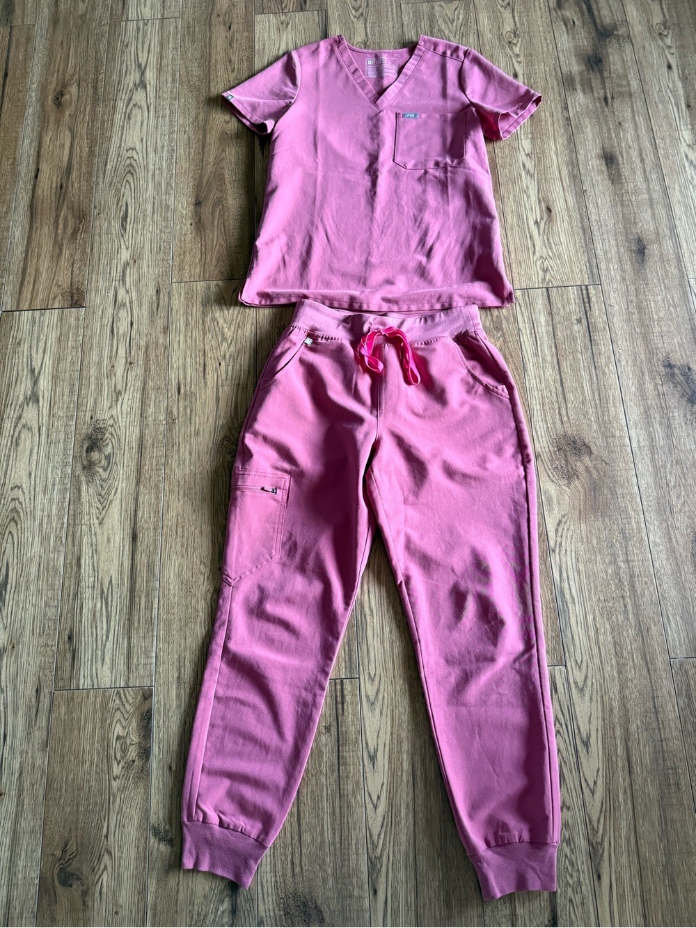 Figs breast cancer awareness scrubs